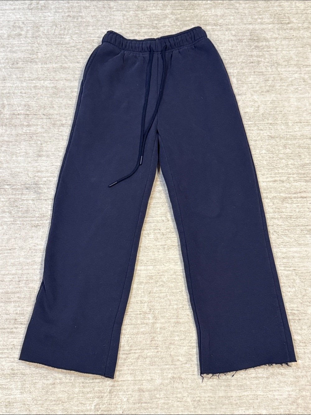 Womens XS Navy Blue Drawstring Sweatpants